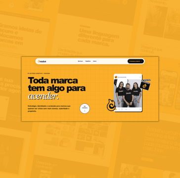 Página inicial da Candeá — Estúdio Criativo